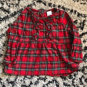 Carter’s 18 month red plaid blouse
